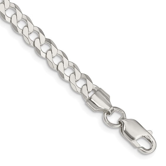 SS 5.75mm Flat Curb Chain Bracelet QLB150-8