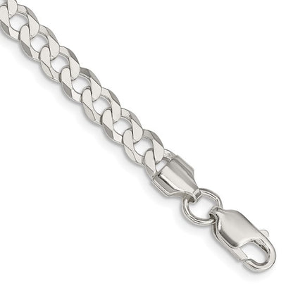 SS 5.75mm Flat Curb Chain Bracelet QLB150-8