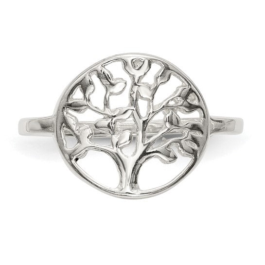SS Polished Tree Ring QR6585-6