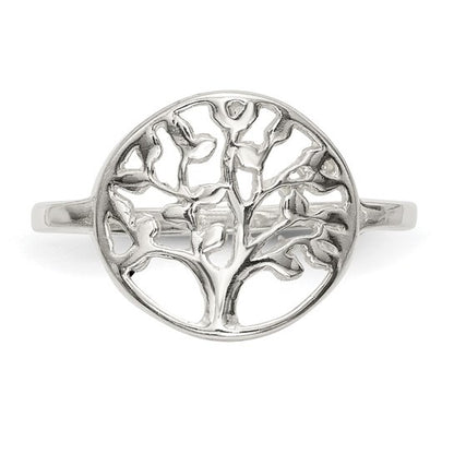 SS Polished Tree Ring QR6585-6