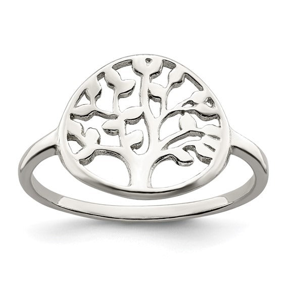 SS Polished Tree Ring QR6585-6