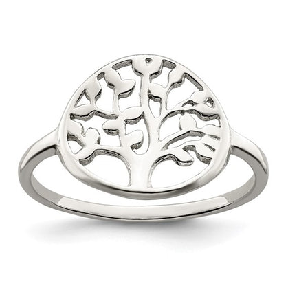 SS Polished Tree Ring QR6585-6