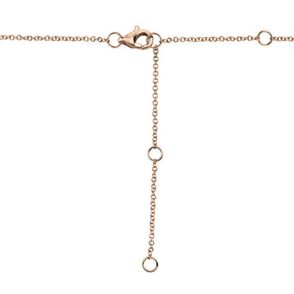 14kR .14cttw Diamond Halo Necklace SC55002697