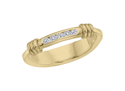 14kY .10ct Dia Signature Ring RI16620D-7