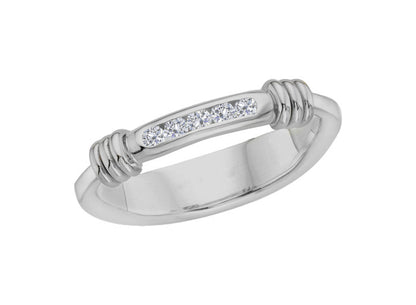 SS .10ct Diamond Signature Ring RI16610D-6.5