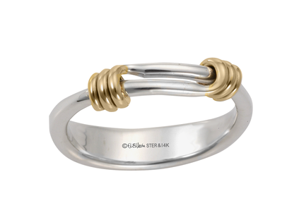 SS/YG Signature Ring RI26740W-7.5