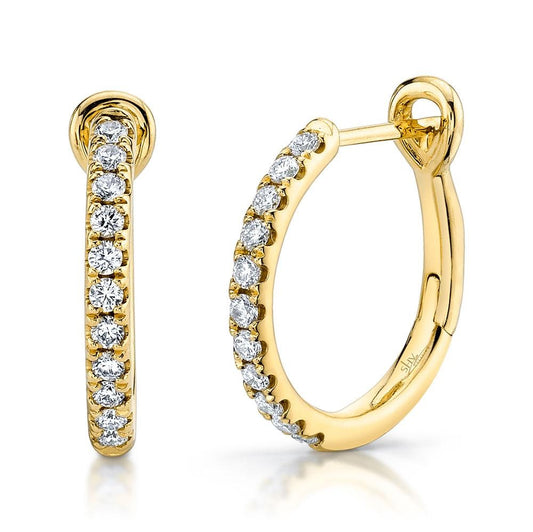 14kY .26cttw Diamond Hoop SC22005537