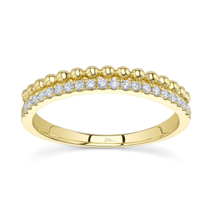 14kY .18cttw Diamond & Beaded Band SC22005647 - 7