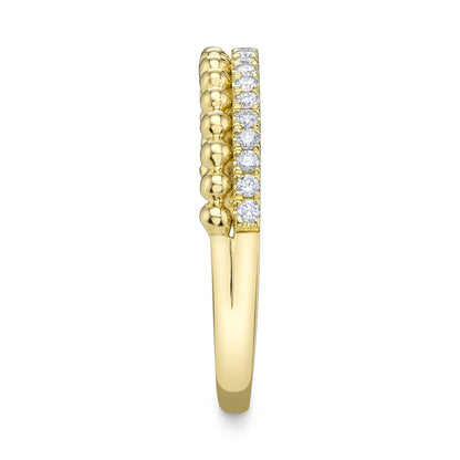 14kY .18cttw Diamond & Beaded Band SC22005647 - 7