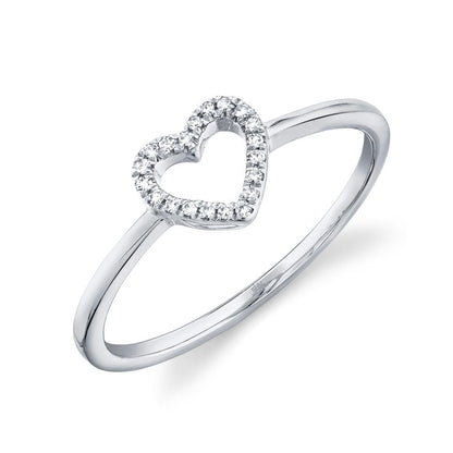 14kW .04ct Diamond Heart Ring SC22005658-7