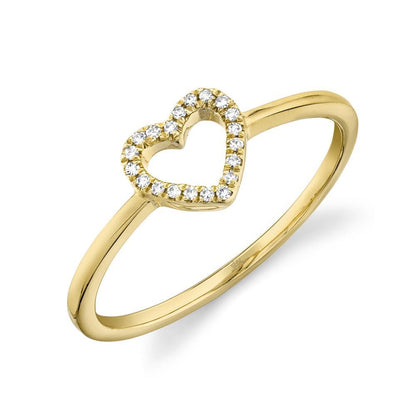 14kY .04ct Diamond Heart Ring SC22005659-7