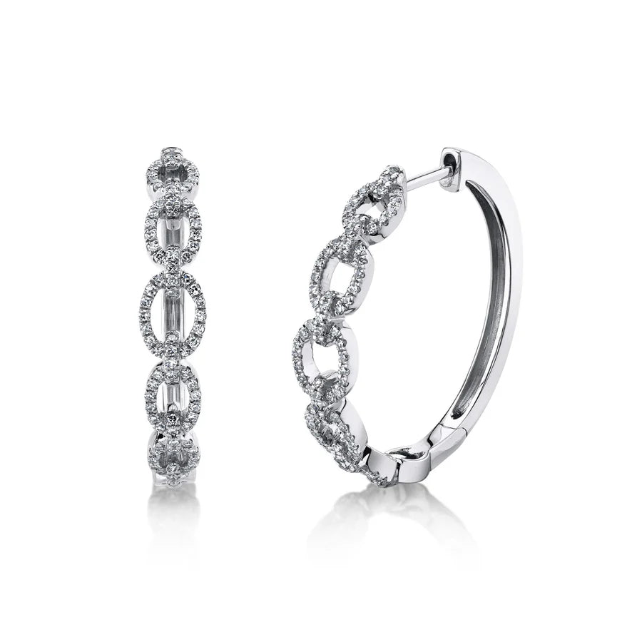 14kW .42cttw Diamond Link Hoop SC22007936