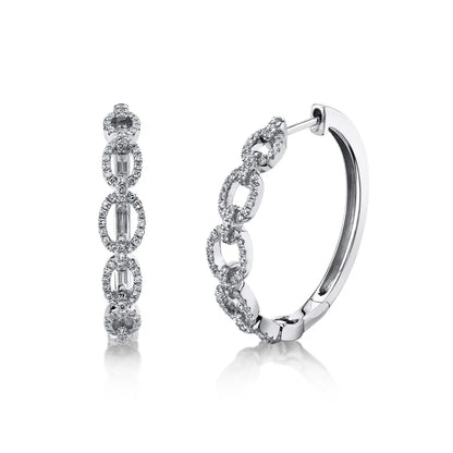 14kW .42cttw Diamond Link Hoop SC22007936