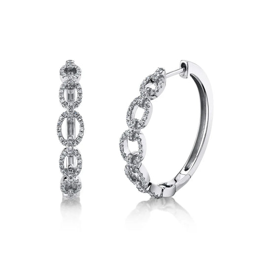 14kW .42cttw Diamond Link Hoop SC22007936