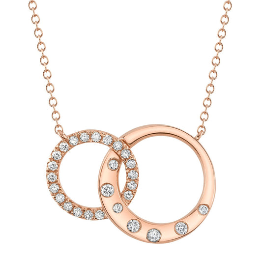 14kR .25cttw Diamond Circle Necklace SC22008563