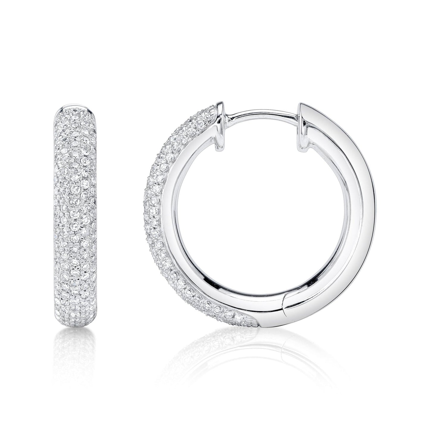 14kW .61cttw Diamond Pavé Hoop SC22009383V2D0.80