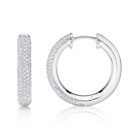 14kW .61cttw Diamond Pavé Hoop SC22009383V2D0.80