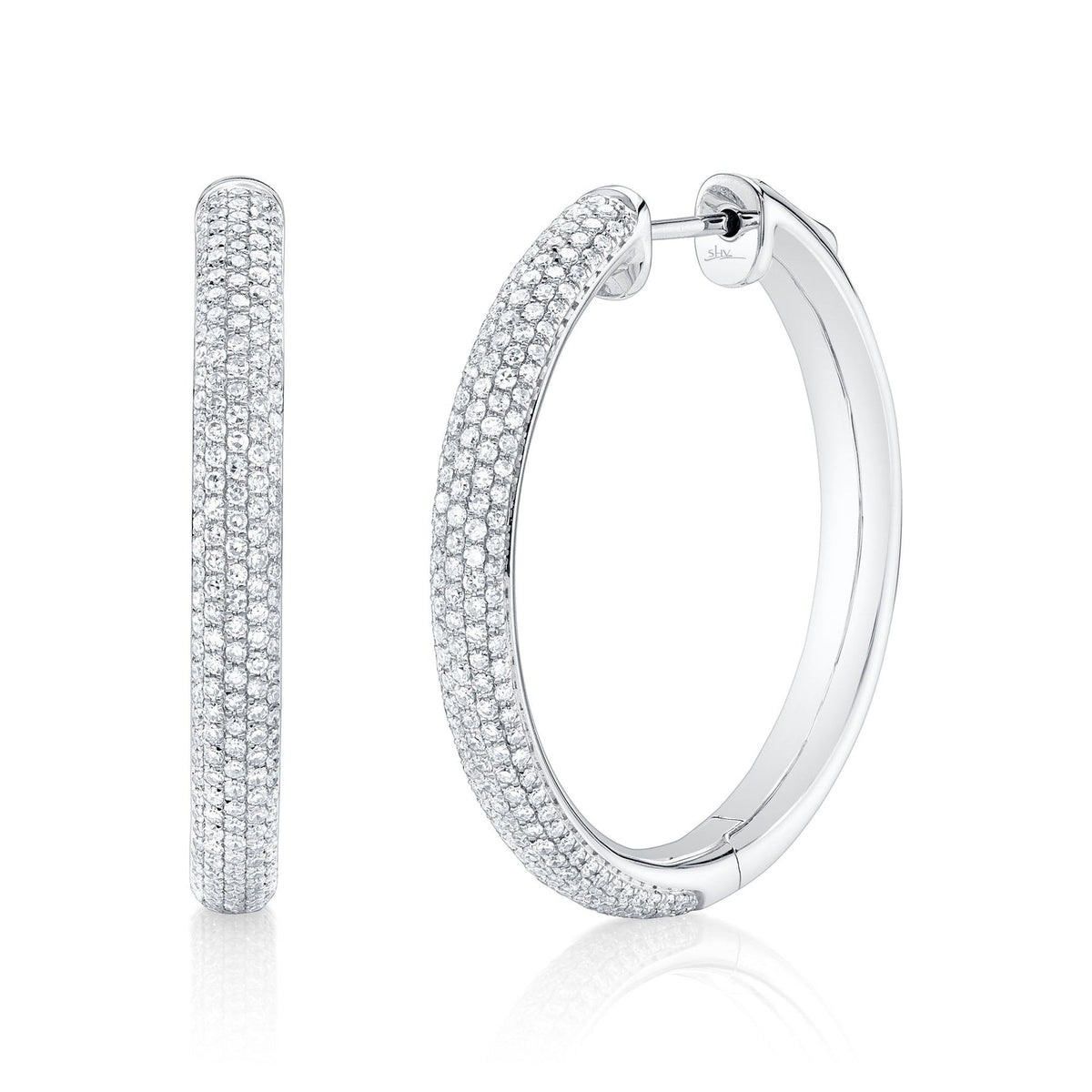 14kW .97cttw Diamond Pave Hoop SC22009383V2D1.20