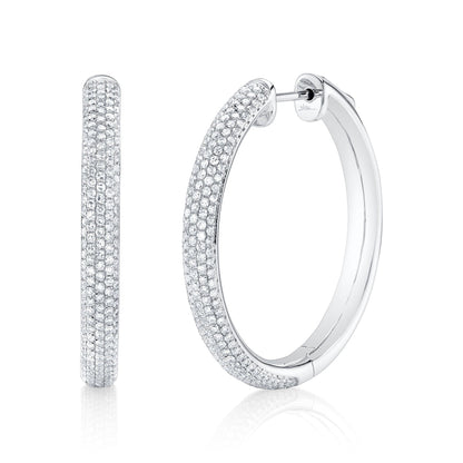 14kW .97cttw Diamond Pave Hoop SC22009383V2D1.20
