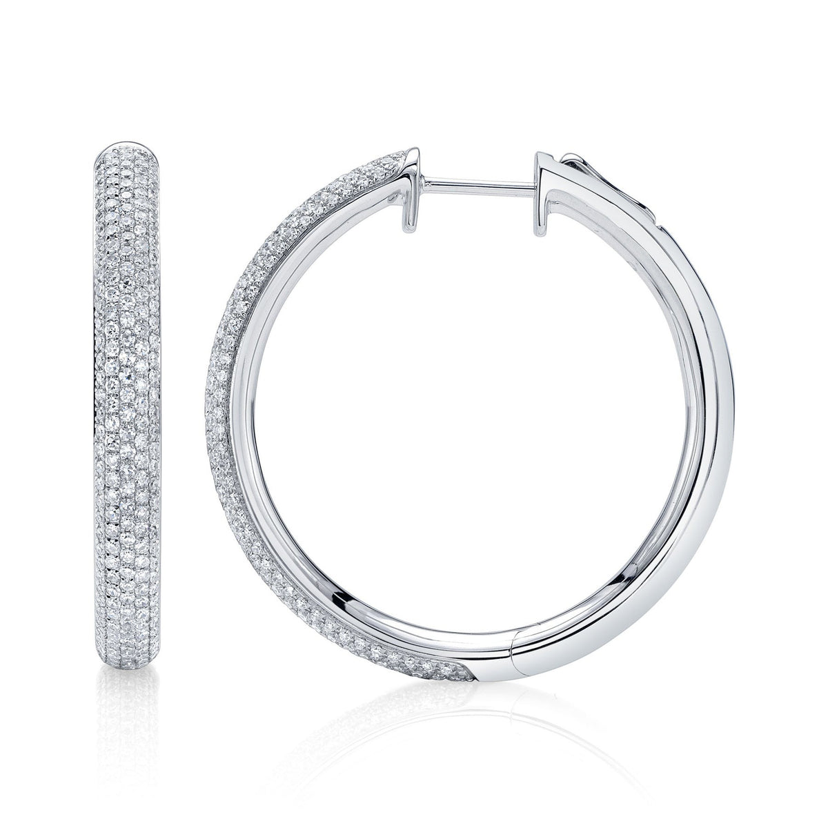 14kW .97cttw Diamond Pave Hoop SC22009383V2D1.20