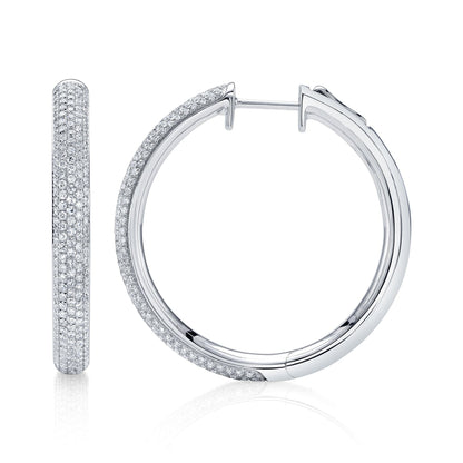 14kW .97cttw Diamond Pave Hoop SC22009383V2D1.20