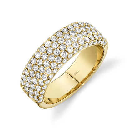 14kY 1.32cttw Diamond Flat Pave Ring SC28023447 - 7