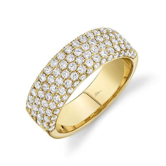 14kY 1.32cttw Diamond Flat Pave Ring SC28023447 - 7