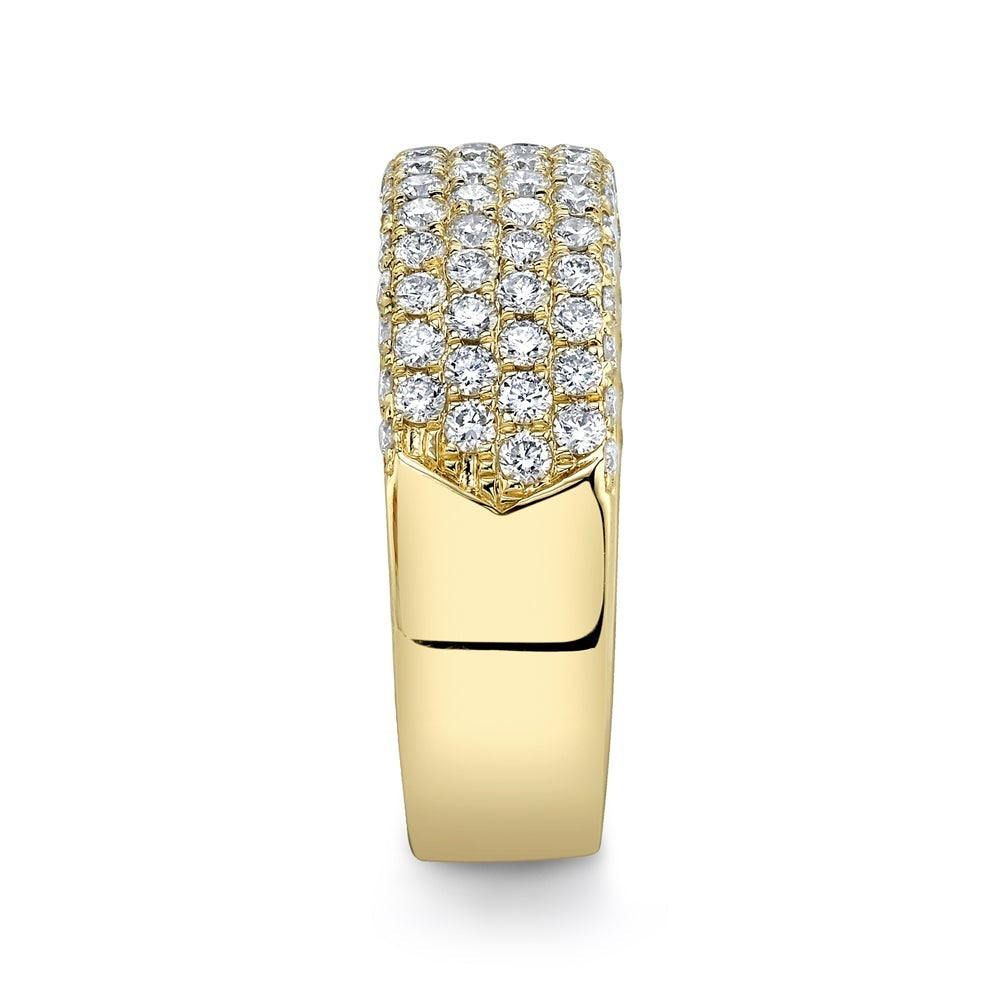 14kY 1.32cttw Diamond Flat Pave Ring SC28023447 - 7