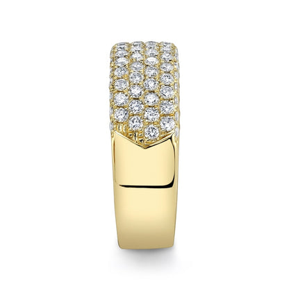 14kY 1.32cttw Diamond Flat Pave Ring SC28023447 - 7