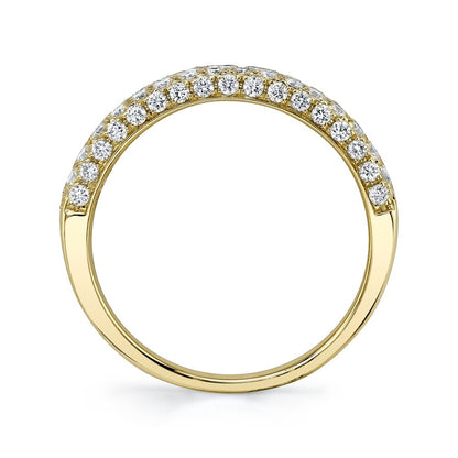 14kY 1.32cttw Diamond Flat Pave Ring SC28023447 - 7