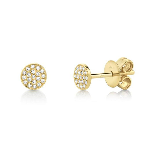 14kY .07ct Diamond Pave Stud SC55001148