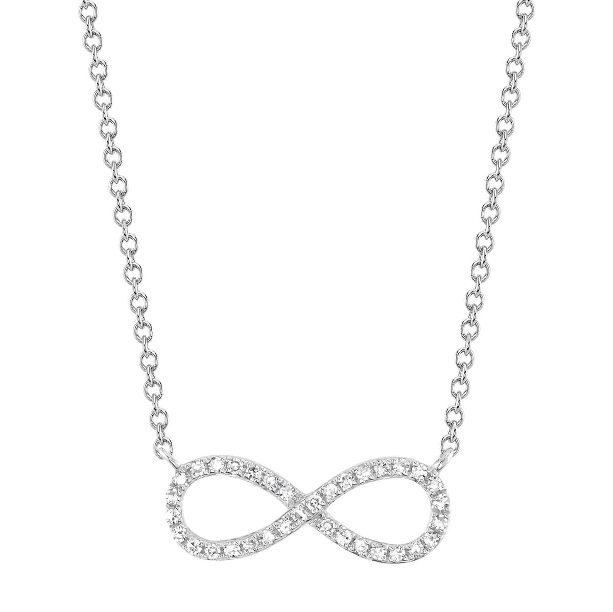 14kW .09cttw Diamond Infinity Necklace SC55001538V2-15-18