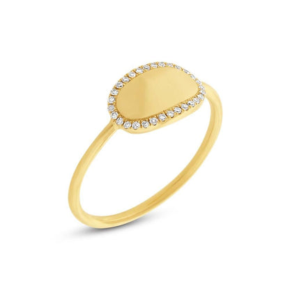 14kY .08cttw Diamond Signet Ring SC55001990 - 7