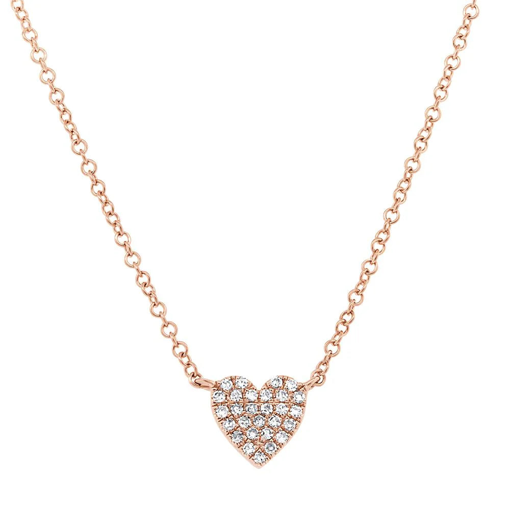 14kR .09ct Diamond Heart Necklace SC55002134