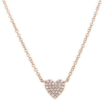 14kR .09ct Diamond Heart Necklace SC55002134