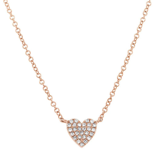 14kR .09ct Diamond Heart Necklace SC55002134