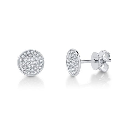 14kW .17ct Diamond Pave Stud SC55002269