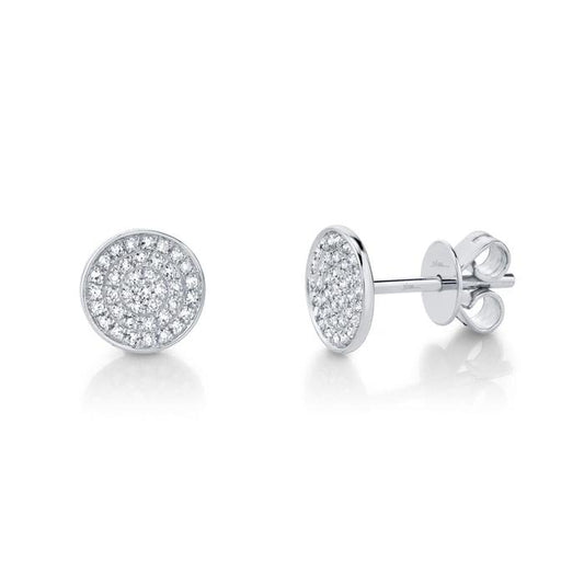 14kW .17ct Diamond Pave Stud SC55002269