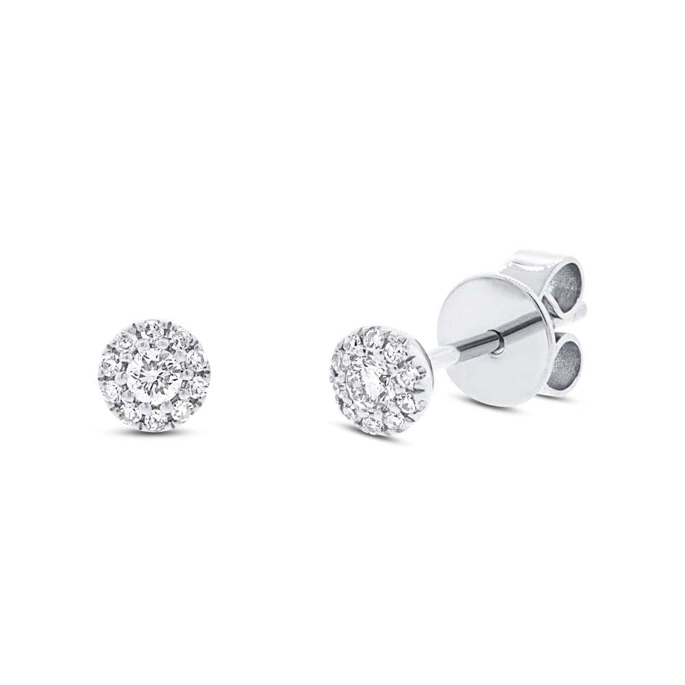 14kW .13cttw Diamond Halo Stud SC55002593