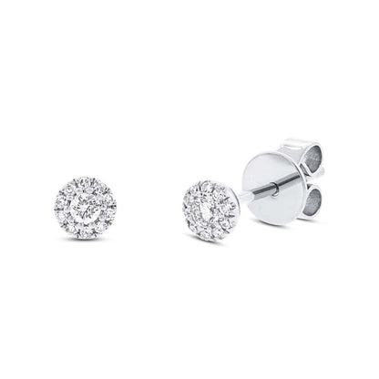 14kW .13cttw Diamond Halo Stud SC55002593