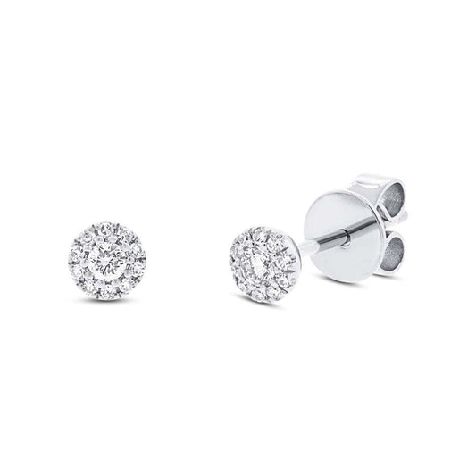 14kW .13cttw Diamond Halo Stud SC55002593