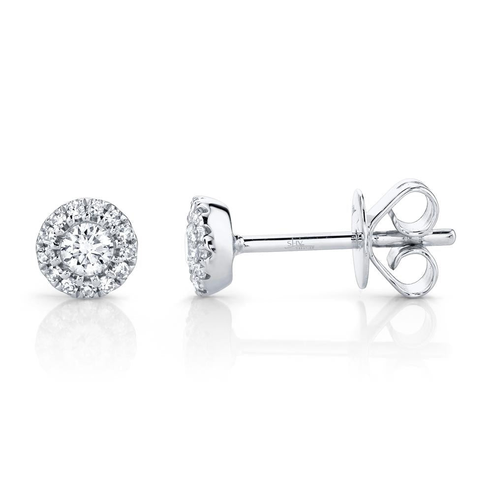 14kW .24cttw Diamond Halo Stud SC55002599