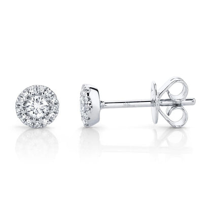 14kW .24cttw Diamond Halo Stud SC55002599