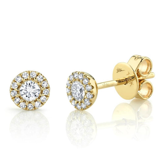 14kY .24cttw Diamond Halo Stud SC55002600