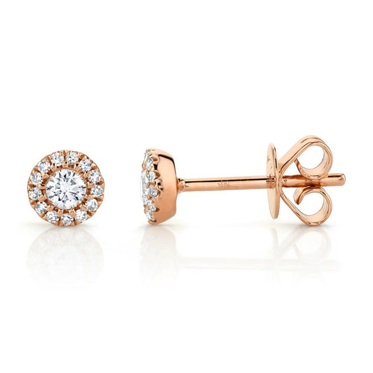 14kR .24cttw Diamond Halo Stud SC55002601