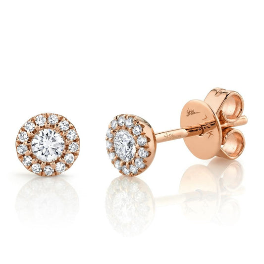 14kR .24cttw Diamond Halo Stud SC55002601