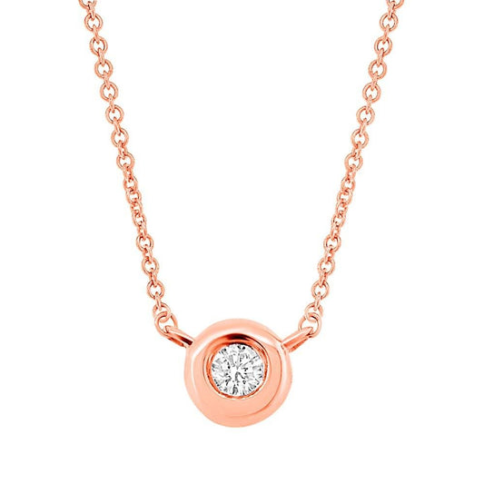 14kR .03ct Dia Bezel Necklace SC55003233