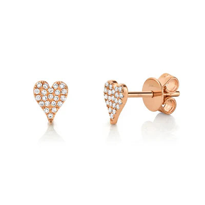14kR .10ct Diamond Heart Stud SC55006719