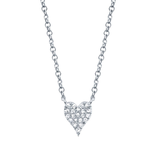 14kW .05ct Diamond Heart Necklace SC55006732