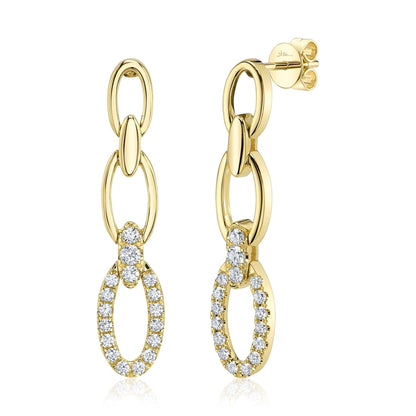 14kY .50cttw Diamond Link Earring SC55021236V2